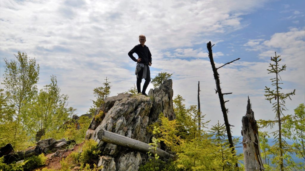 Abstieg vom Siebensteinkopf – der Weg “Waldkauz”