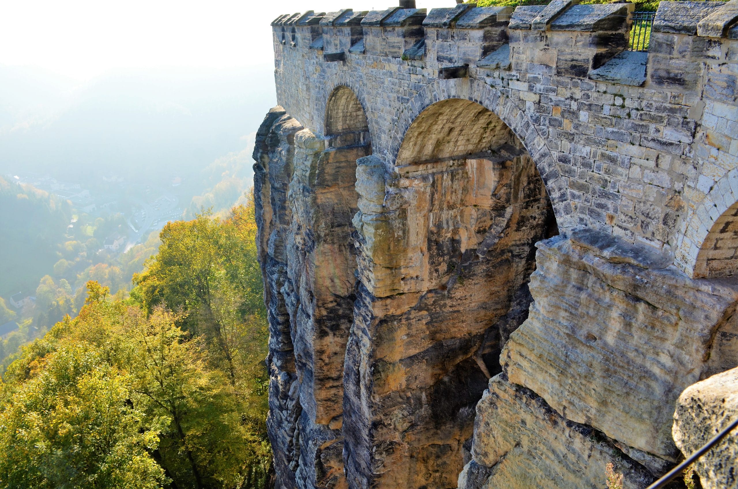 Mauern der Festung Königstein