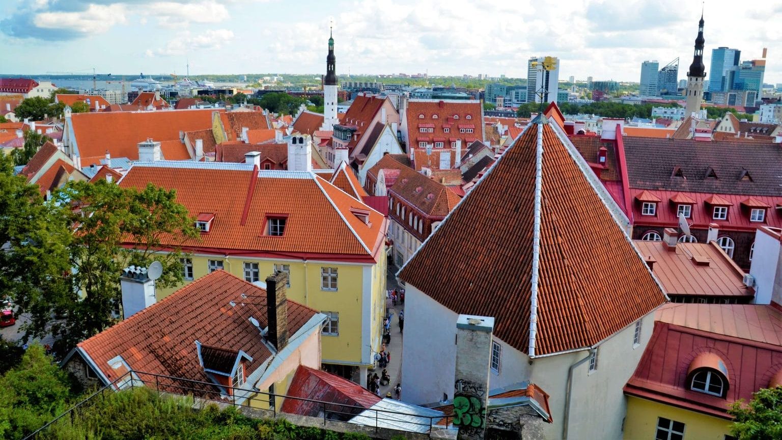 Blick über die Tallinn Sehenswürdigkeiten