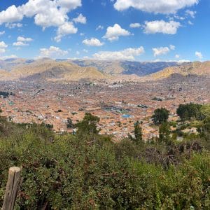 Aussicht vom Cristo Blanco auf Cusco