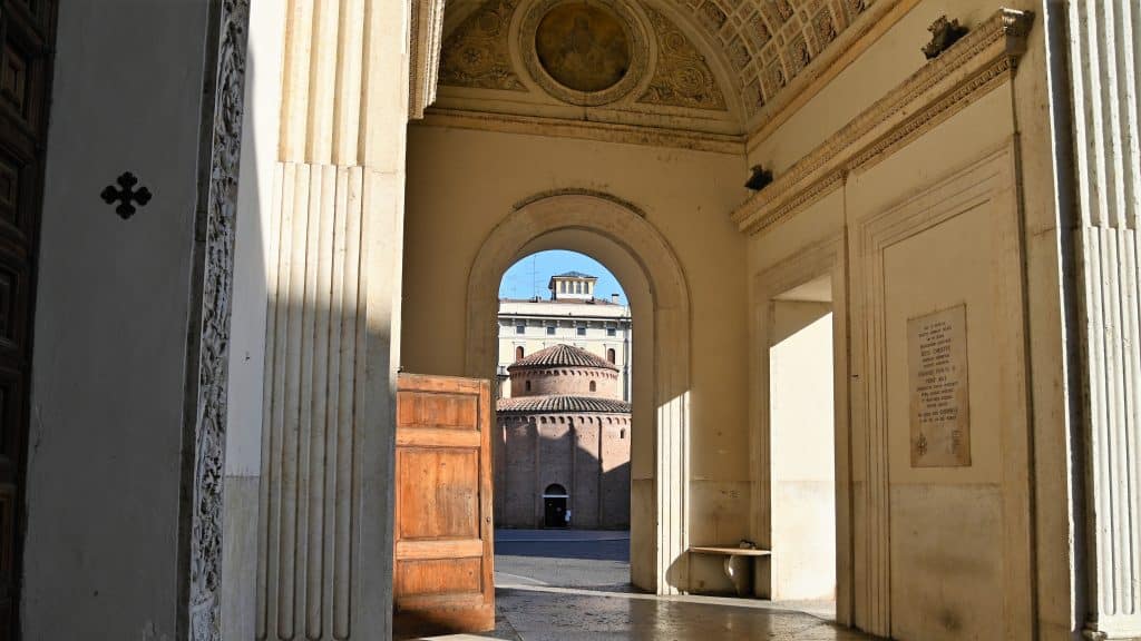 Blick auf die Rotonda von Mantua Sehenswürdigkeiten