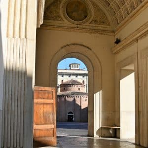 Blick auf die Rotonda von Mantua Sehenswürdigkeiten