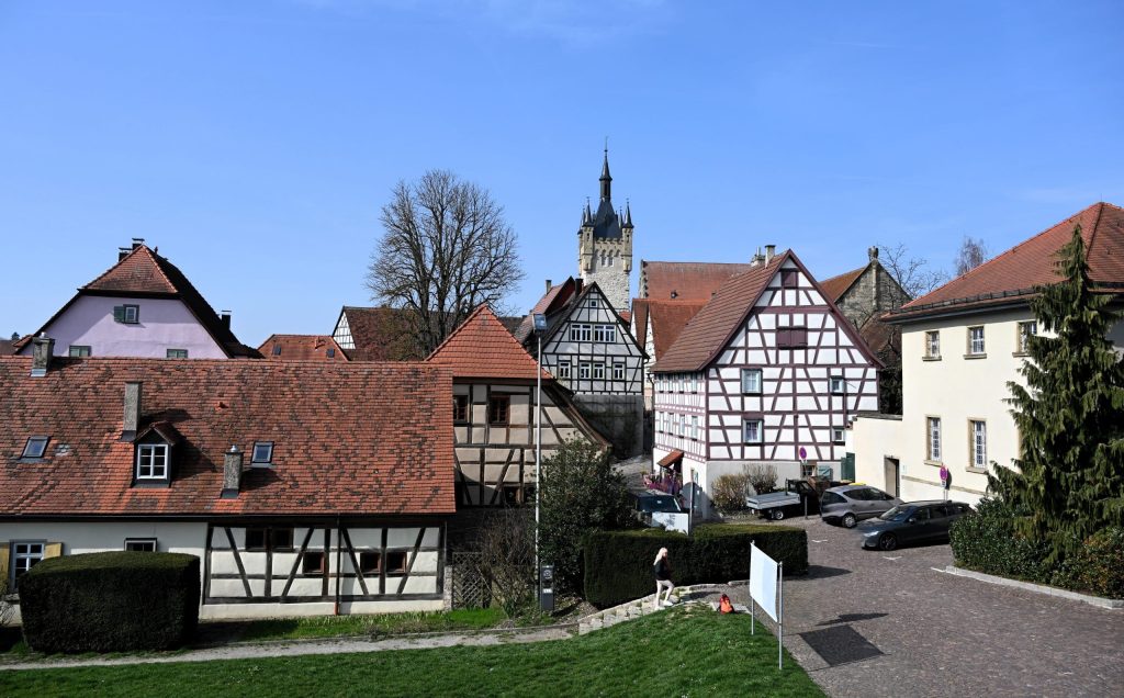Bad Wimpfen Aussicht von der Stadtmauer